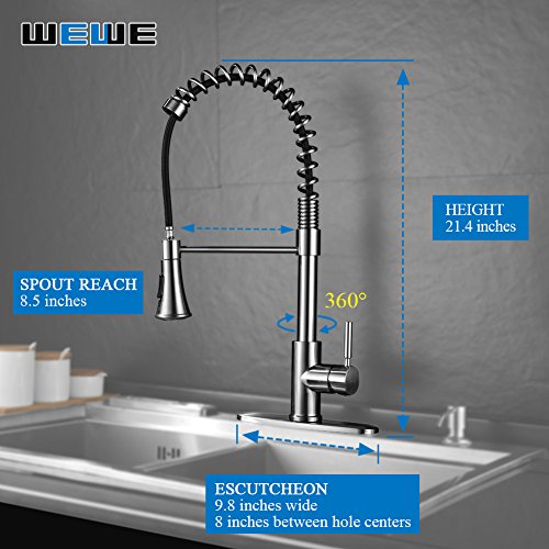 Kitchen Faucets With Pull Down Sprayer Wewe A1002lu Commercial