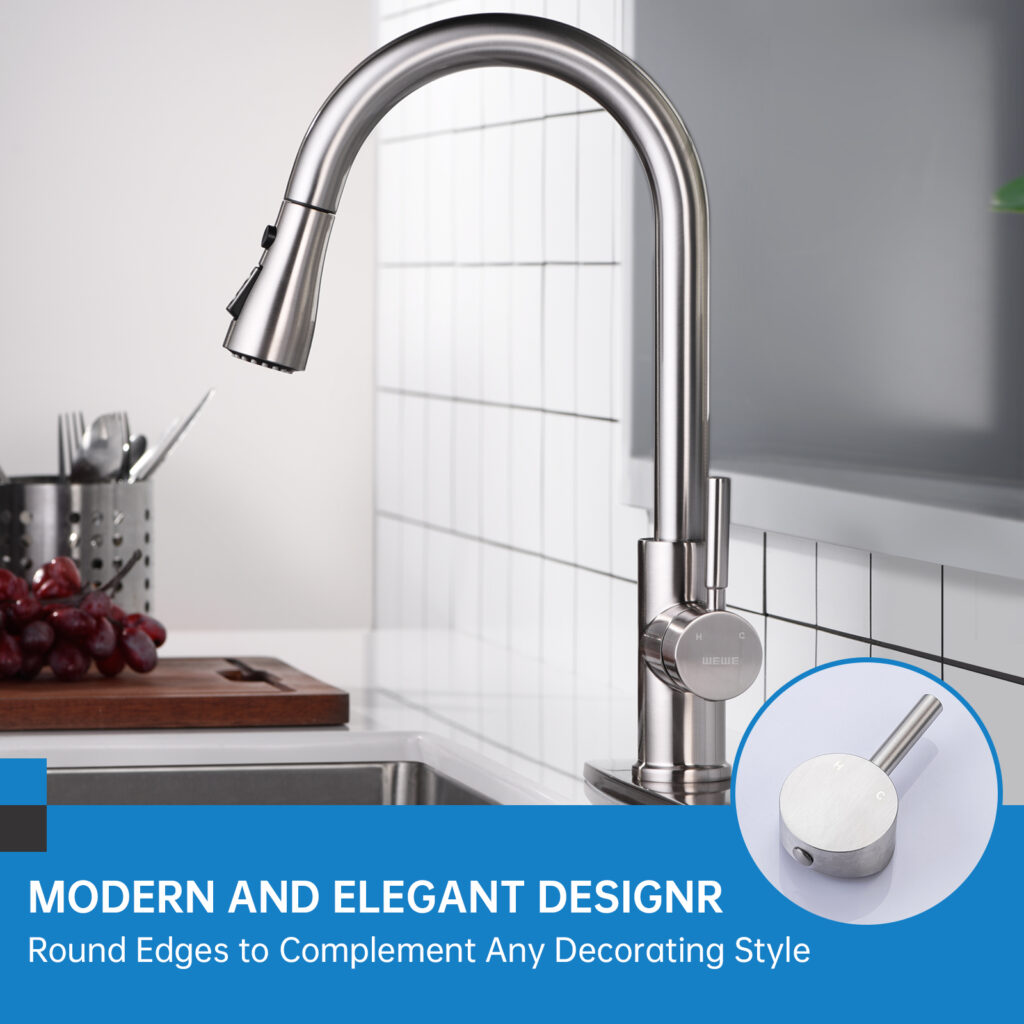 WEWE Kitchen Faucet Lever Handle, 35mm cartridge Knob Control Handle