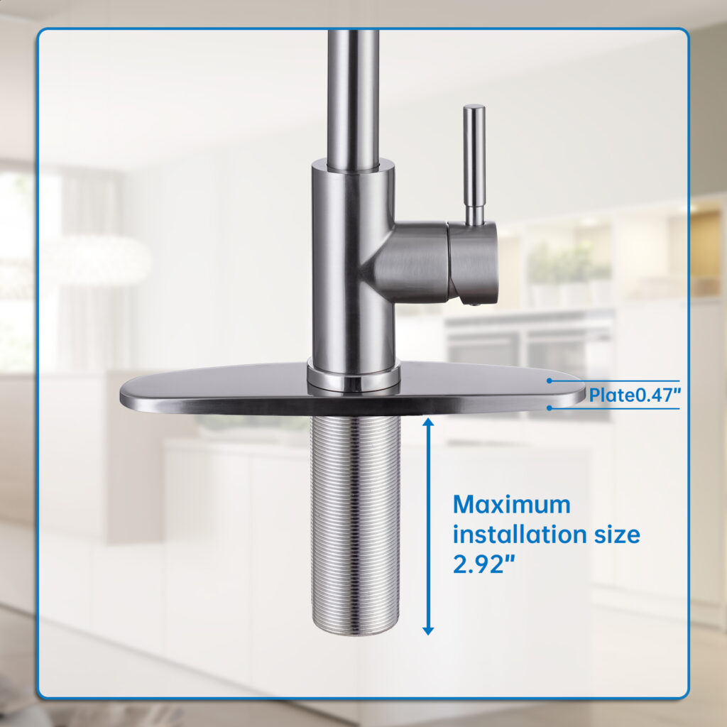 Kitchen Sink Faucet Threaded Tube Replacement 3.08″ Long Tube for WEWE